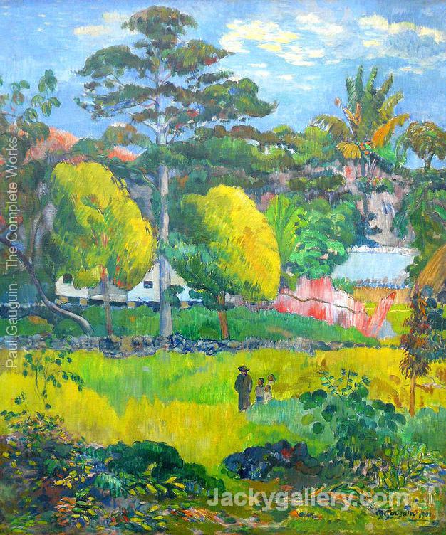 Landscape Paysage by Paul Gauguin paintings reproduction